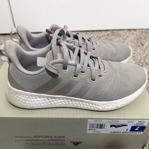 Adidas Light Gray Athletic Sneakers